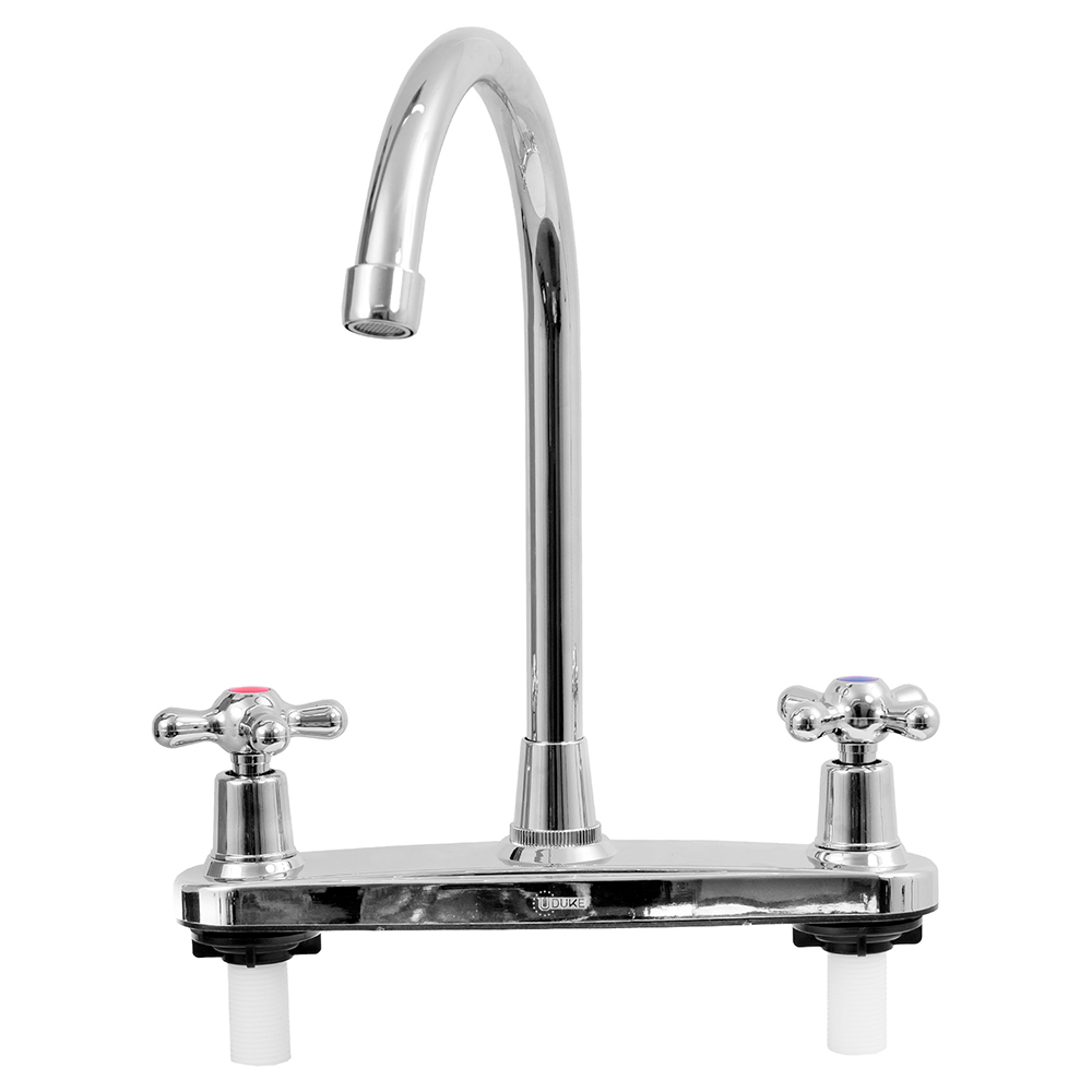 TWO HANDLE KITCHEN SINK FAUCET CROSS HANDLE UDUKE