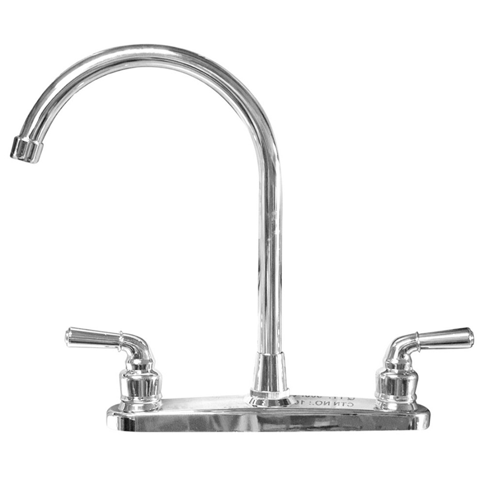 MEZCLADOR PARA LAVAPLATOS LUJO 8" ABS CROMADO ALETA