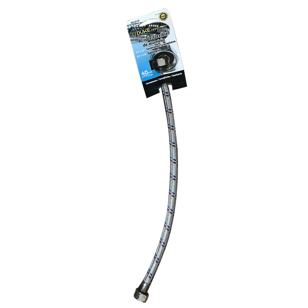 ACOPLE FLEXIBLE LAVAMANOS/LAVAPLATOS UDUKE 1/2 X 1/2 X 40 CM UDUKE