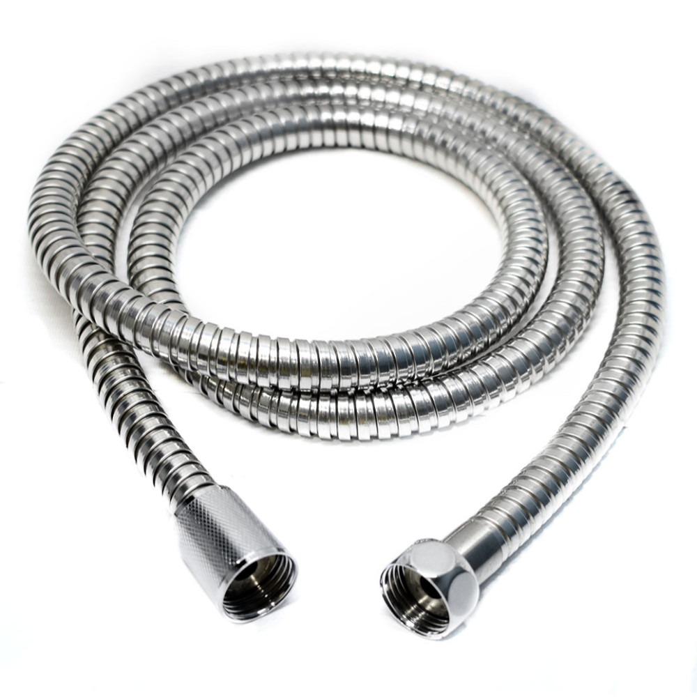 MANGUERA CROMADA FLEXIBLE PARA DUCHA TELEFONO 1.5 MTS UDUKE