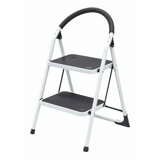 UDUKE 2-STEP FOLDING METAL TUBULAR LADDER