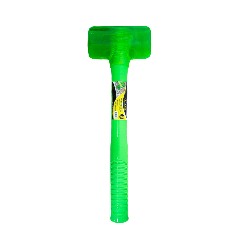 RUBBER HAMMER PLASTIC HANDLE 400 GRS GREEN UDUKE