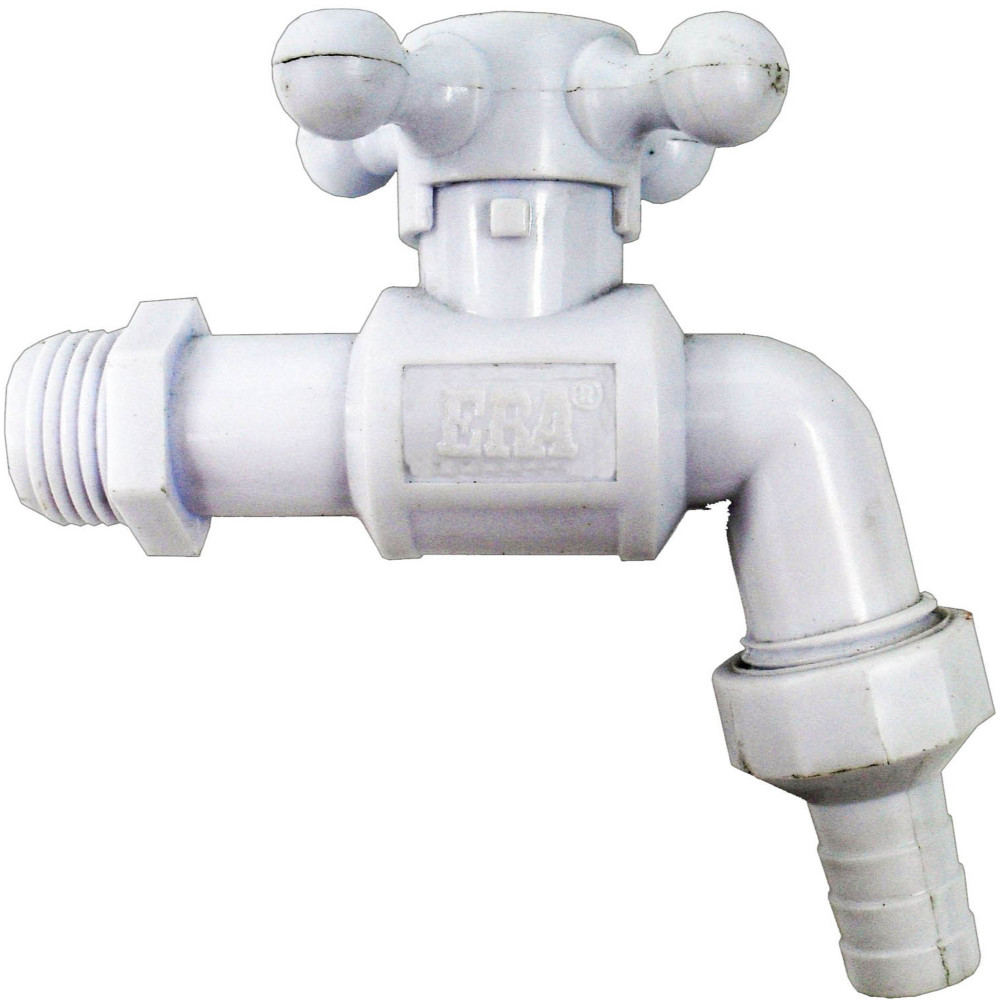 GRIFO PLASTICO GG BLANCO CRUCETA CON RACOR