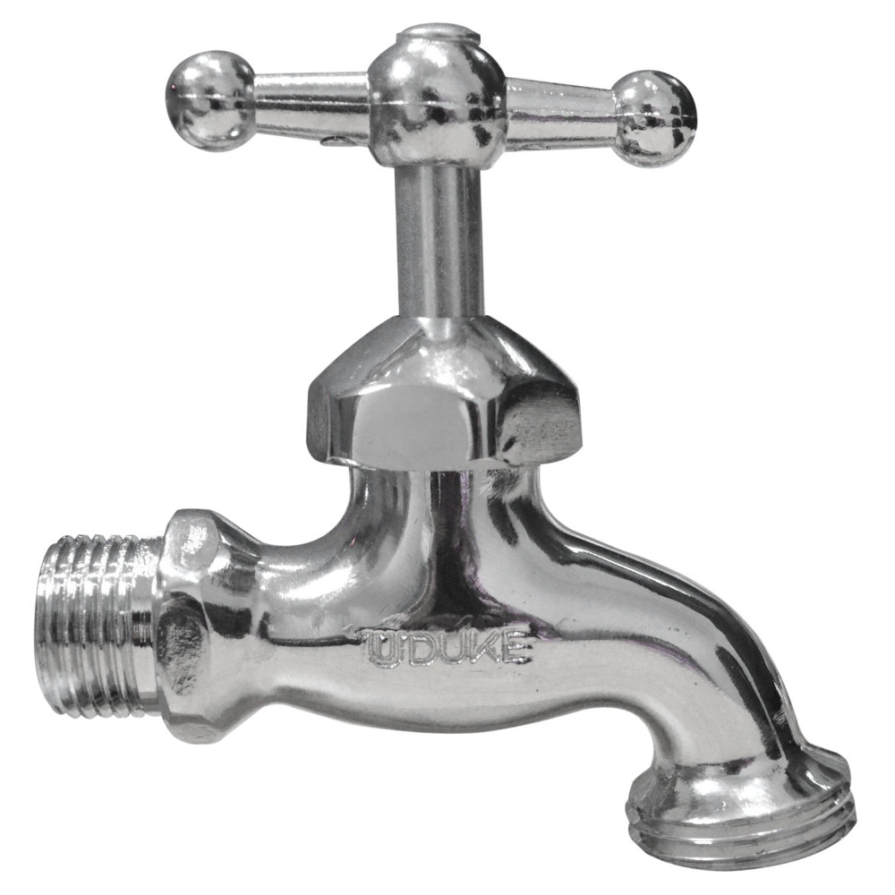 CHROME FAUCET WITH CROSS HANDLE UDUKE