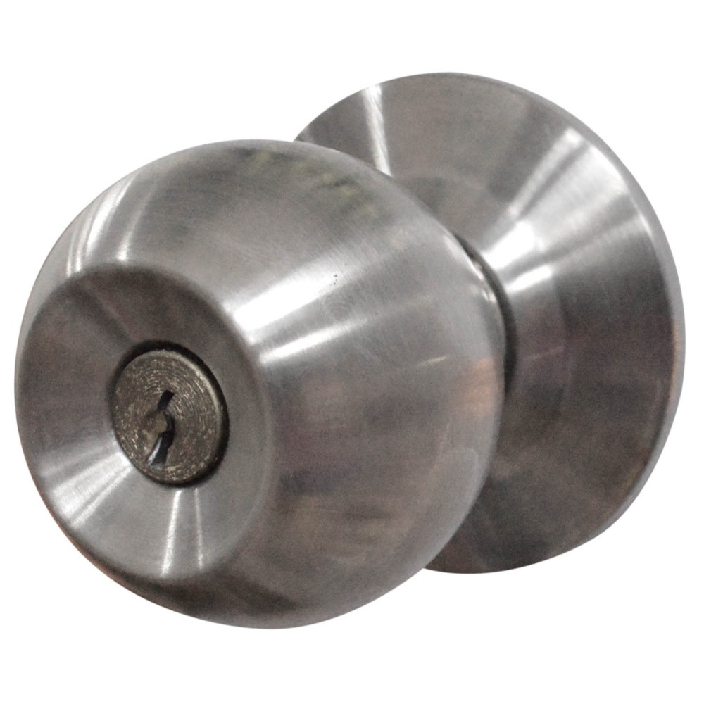 BATHROOM DOOR KNOB LOCK FOR METAL DOOR STAINLESS STEEL SATIN FINISH UDUKE