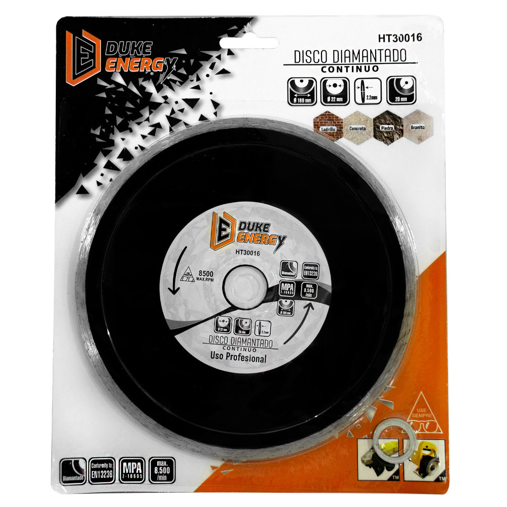 DISCO DIAMANTADO CONTINUO DUKE ENERGY PROFESIONAL 7