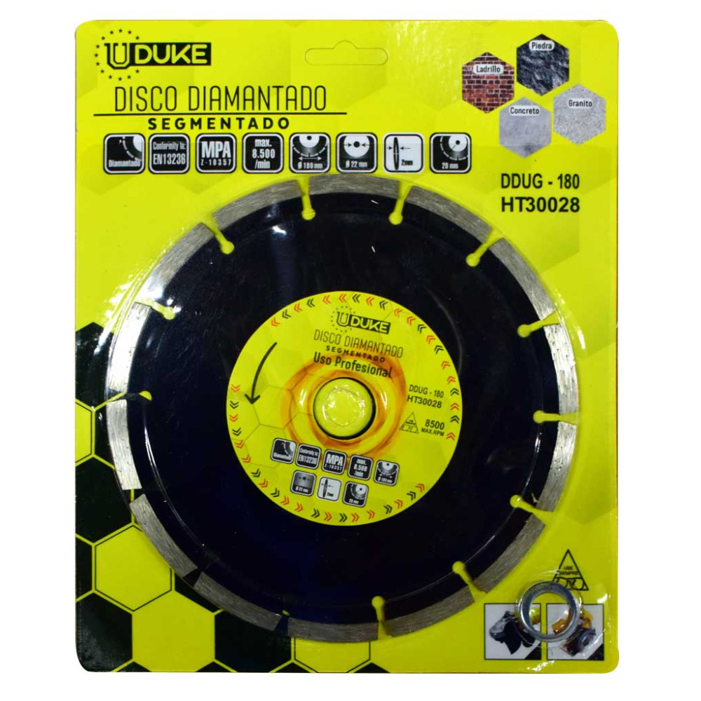 DISCO DIAMANTADO SEGMENTADO UDUKE 7"