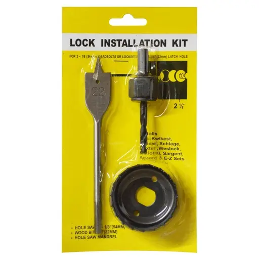 DOOR LOCK INSTALLATION KIT X 3 UDUKE