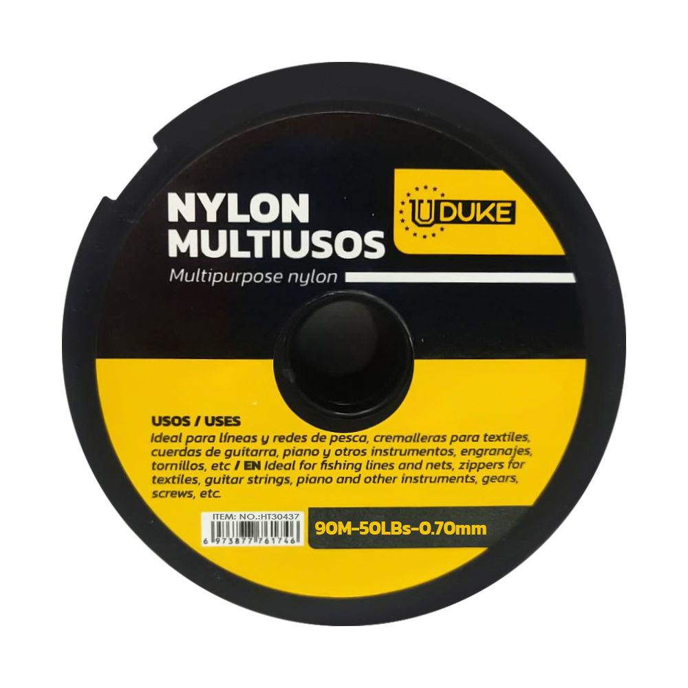 NYLON UDUKE 50 LBS 0.70 PAQ X 5 PRECIO X UND
