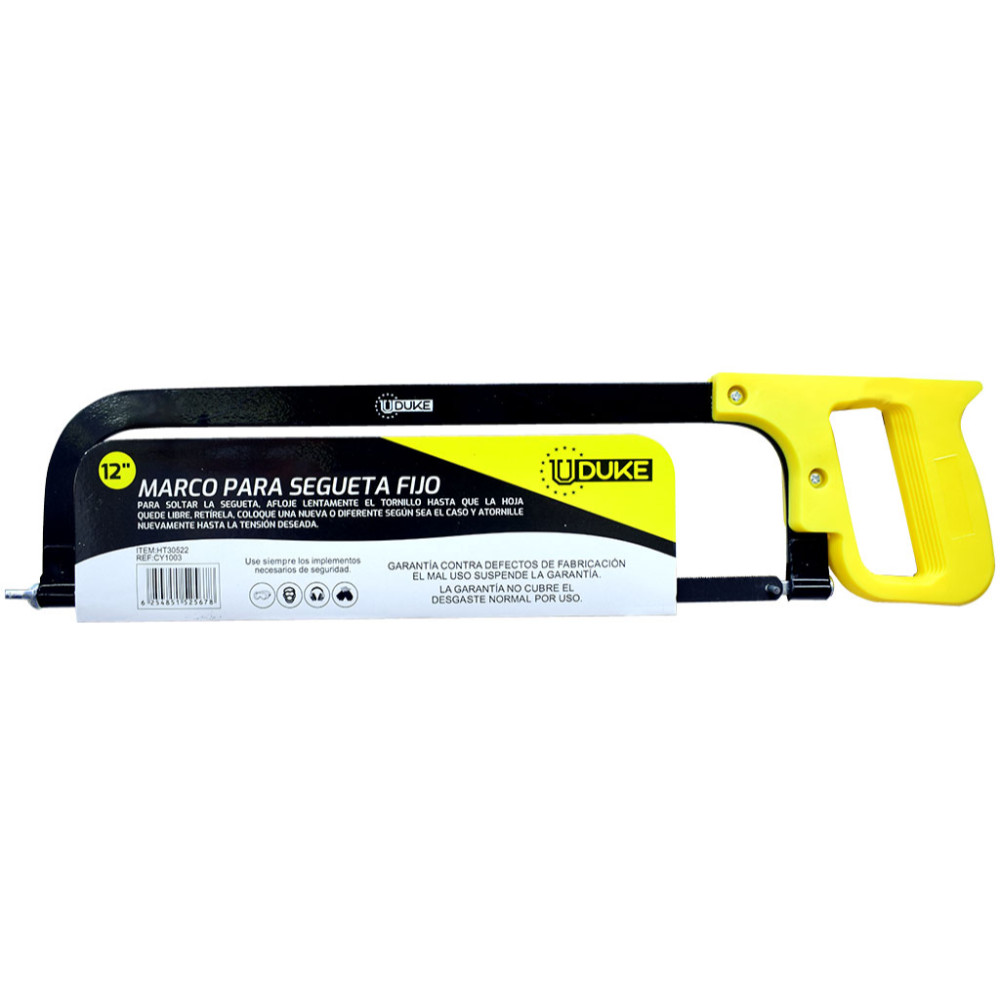 ADJUSTABLE HACK SAW FRAME YELLOW HANDLE UDUKE
