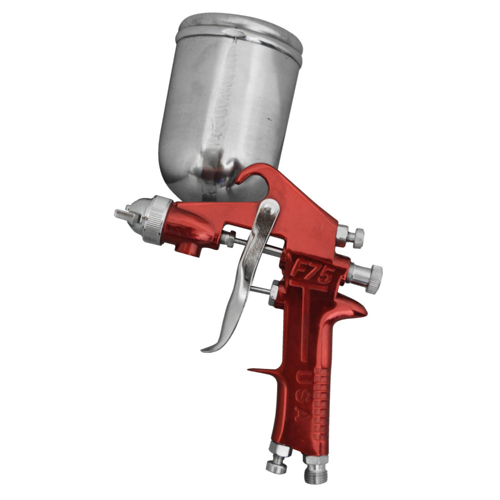 UDUKE PROFESSIONAL AIRBRUSH F-75 SPRAY GUN 400 CC CUP RED
