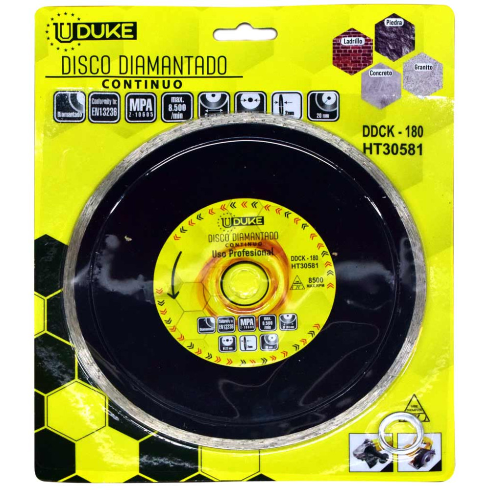 DISCO DIAMANTADO CONTINUO UDUKE PROFESIONAL 7