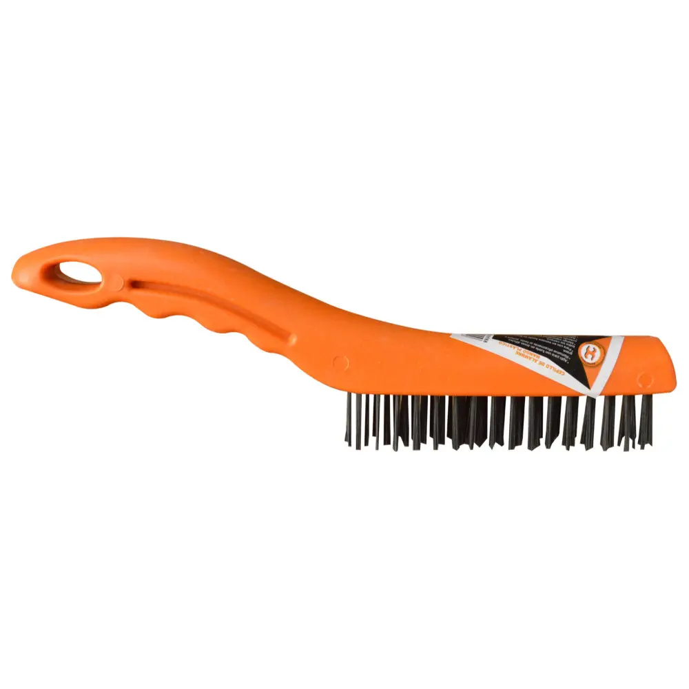 STELL WIRE BRUSH PLASTIC HANDLE UDUKE