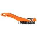 STELL WIRE BRUSH PLASTIC HANDLE UDUKE
