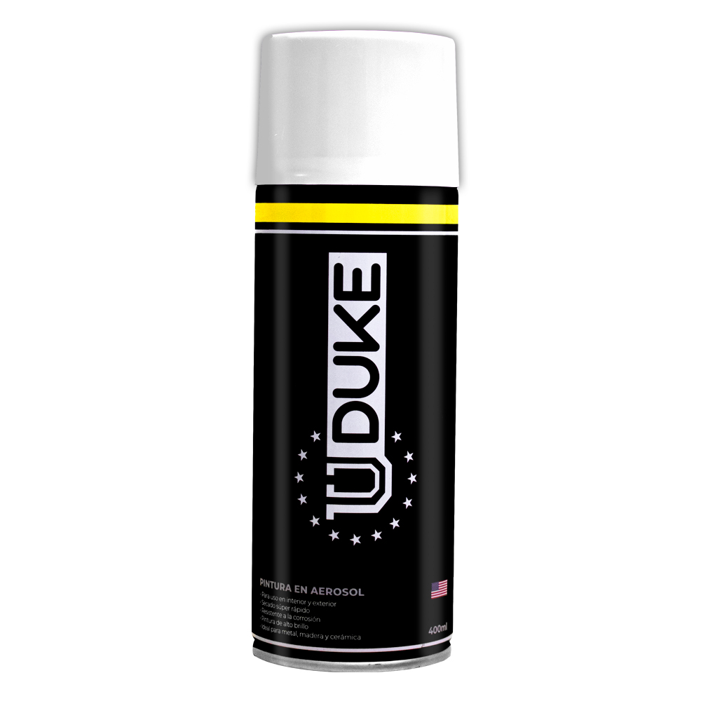 SPRAY PAINT MATTE WHITE 400 ML UDUKE 5