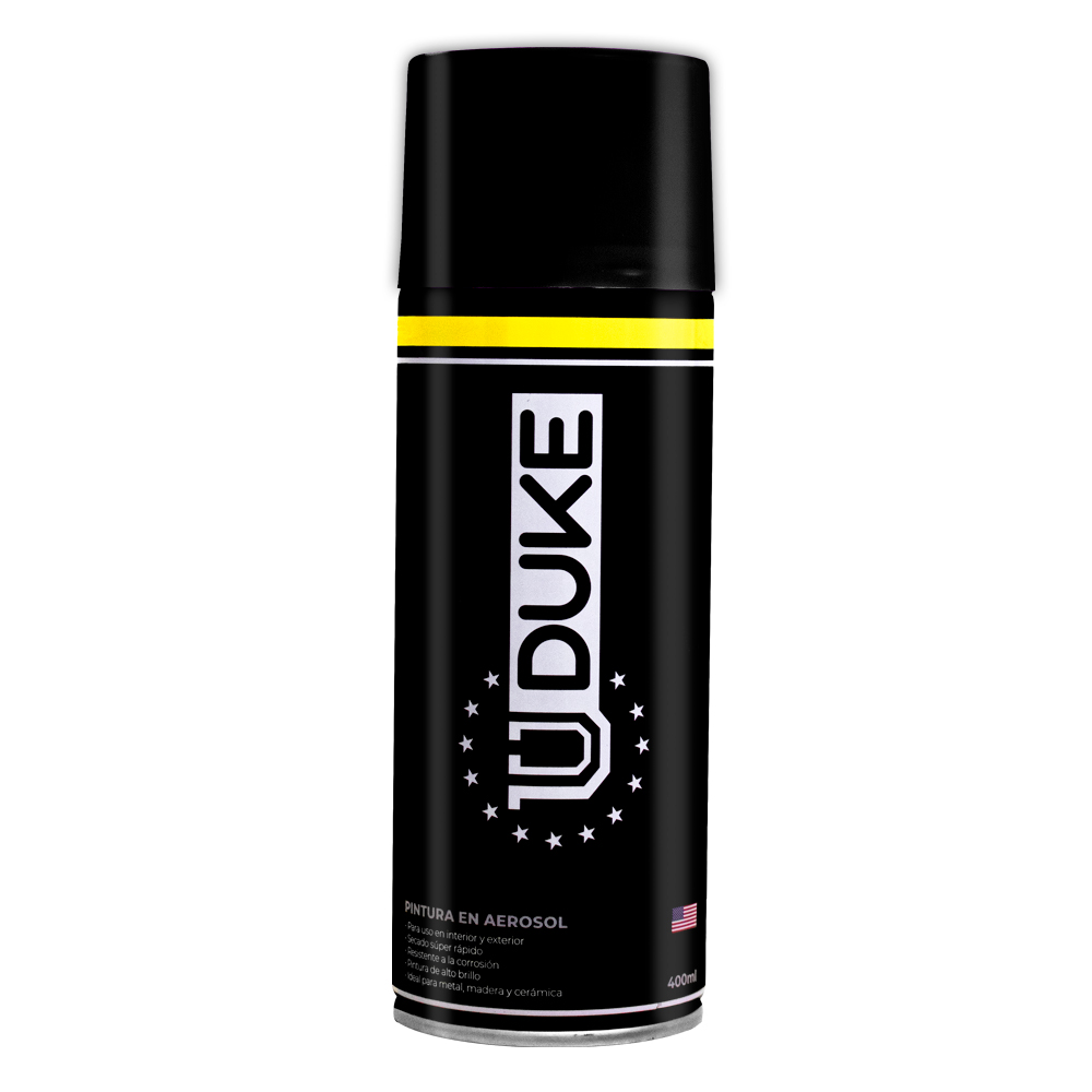 SPRAY PAINT GLOSSY BLACK 400 ML UDUKE 39