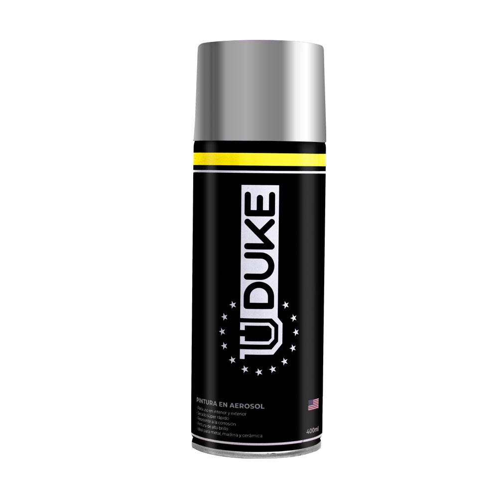 SPRAY PAINT BRIGHT CHORME NICKEL FINISH 400 ML UDUKE 318