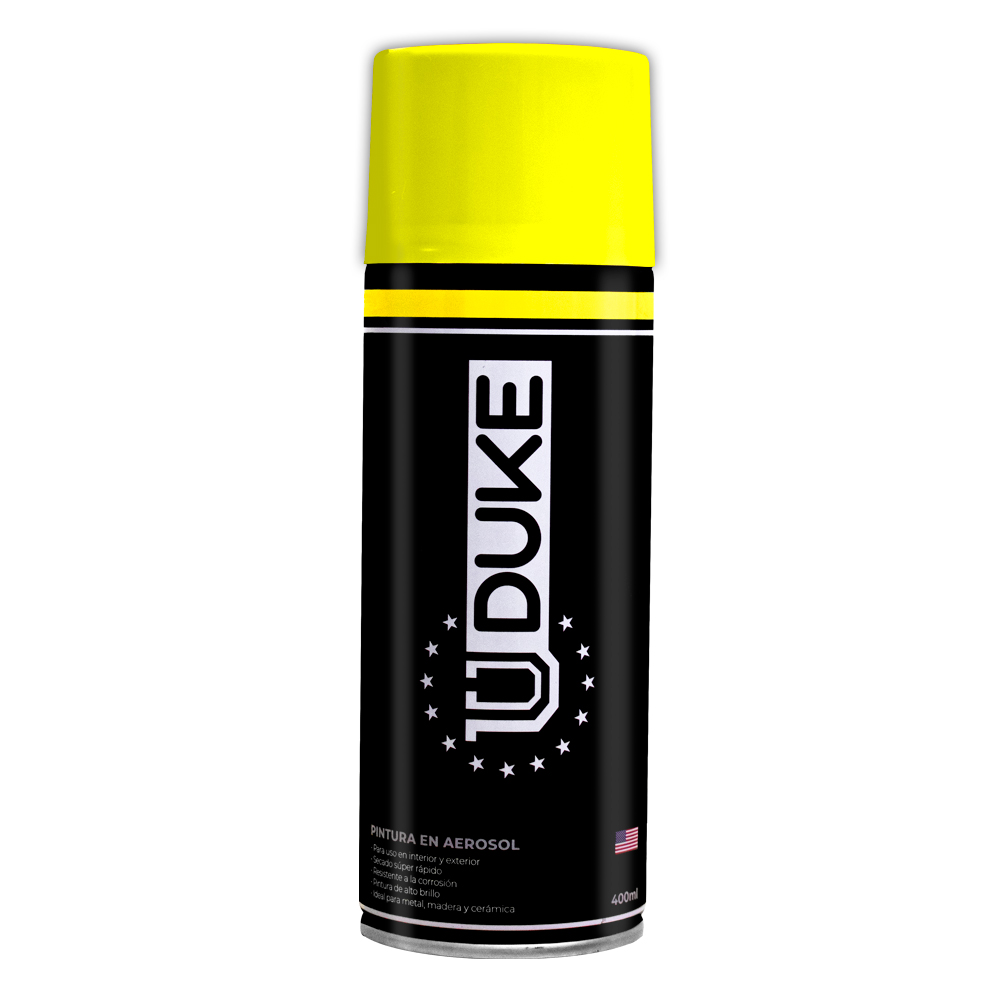 SPRAY PAINT FLUORESCENT YELLOW 400 ML UDUKE 1005