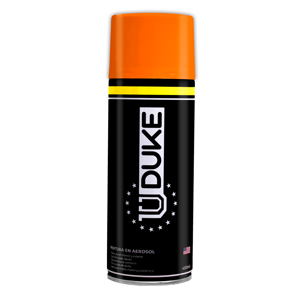 PINTURA EN AEROSOL  FLUORESCENTE UDUKE NARANJA 400ML 1006