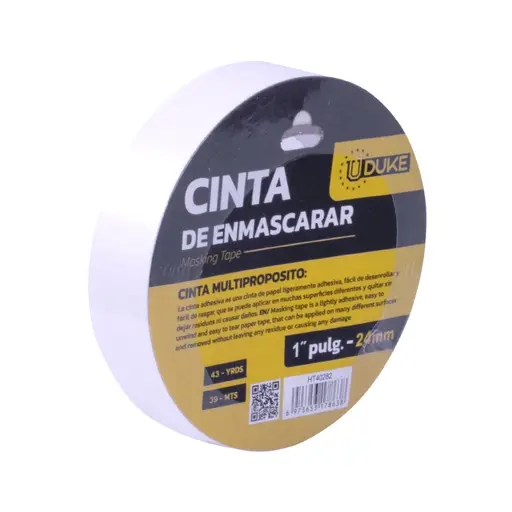 CINTA ENMASCARAR DOMESTICA UDUKE 1 X 43 YRDS (39 MTS)