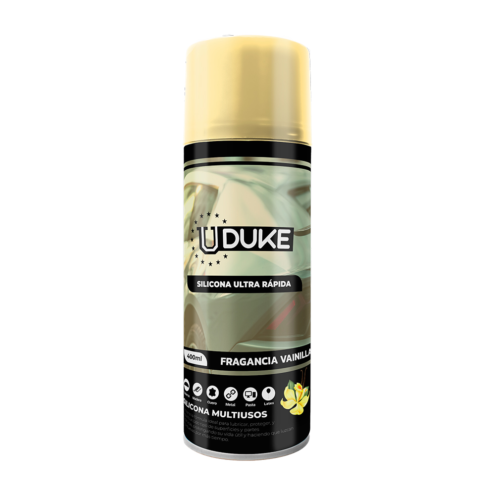 SILICONA EN AEROSOL UDUKE CON OLOR VAINILLA  400 ML