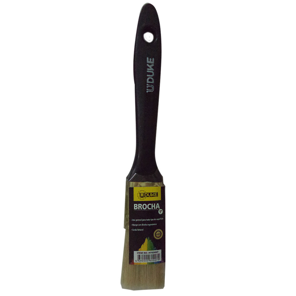 PAINT BRUSH PLASTIC HANDLE 1" UDUKE