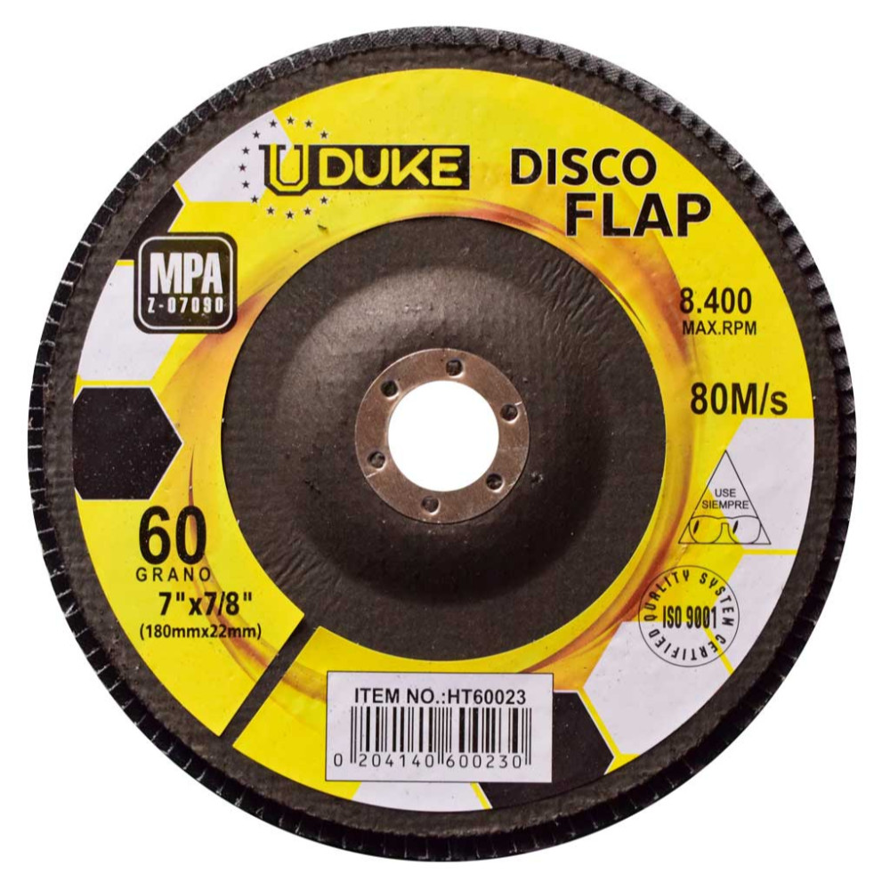 UDUKE FLAP DISC 7" GRIT #60