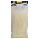 NYLON CABLE TIE UDUKE WHITE 2.5 X 150 MM 15 CM 100 PCS