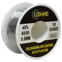 SOLDADURA ESTANO UDUKE 100 GRAMOS 40-60 40% ESTANO 0.8MM