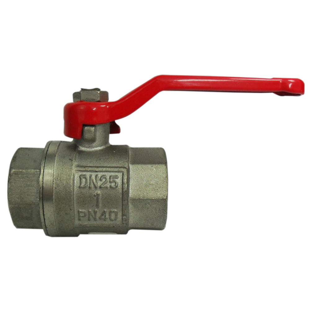 BRASS BALL VALVE PN40 1" CHROME