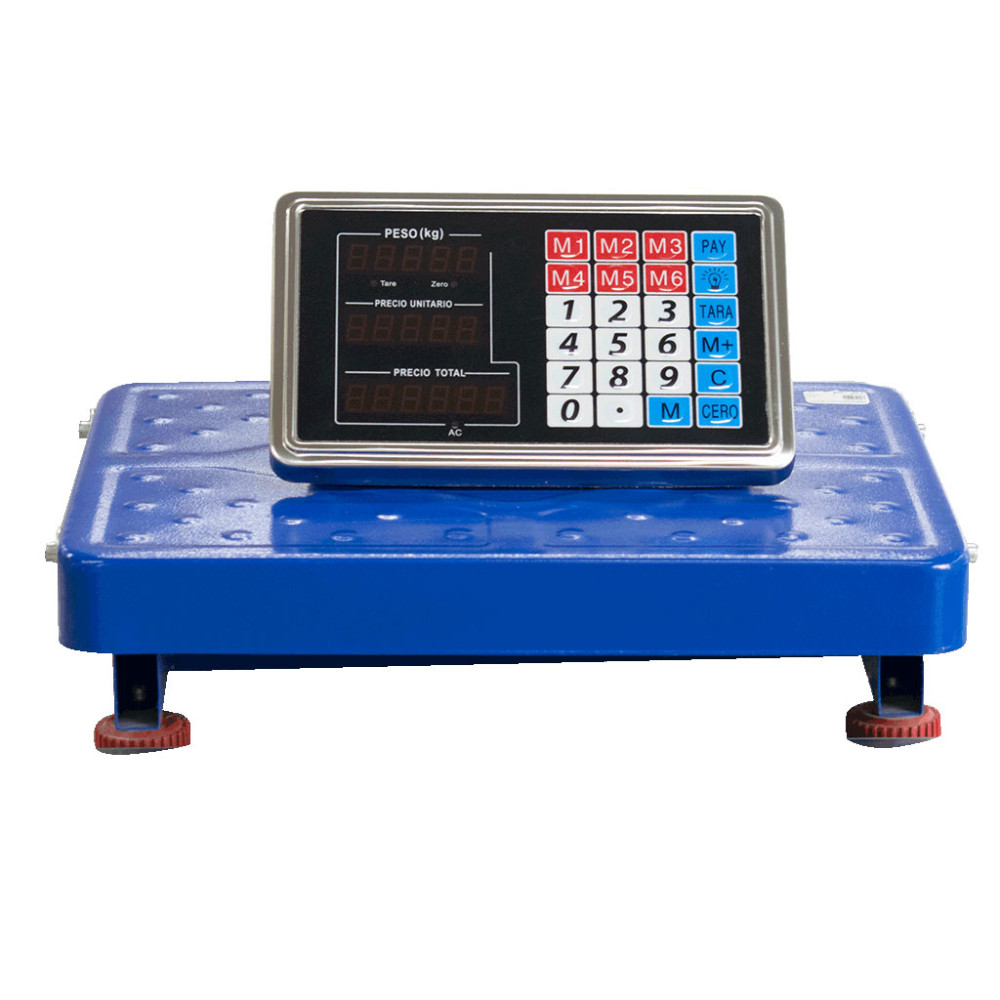 INDUSTRIAL DIGITAL SCALE 200 KG PLATFORM WITH LED DISPLAY AND BLUETOOTH 30 X 40 UDUKE