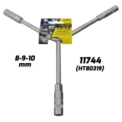 LLAVE COPA EN Y CON CUADRANTE LARGO UDUKE 8-9-10 MM