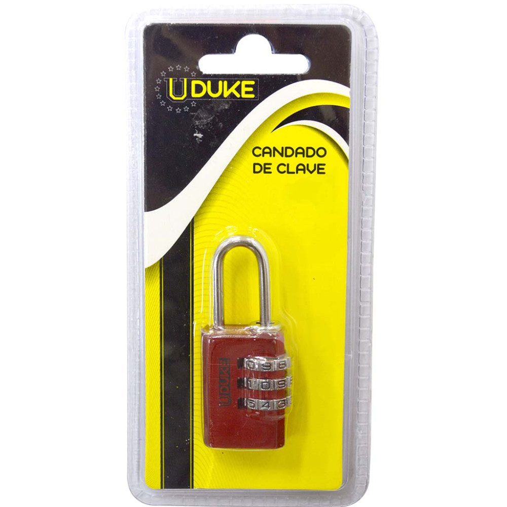 CANDADO UDUKE CLAVE 3 DIGITOS 20 MM