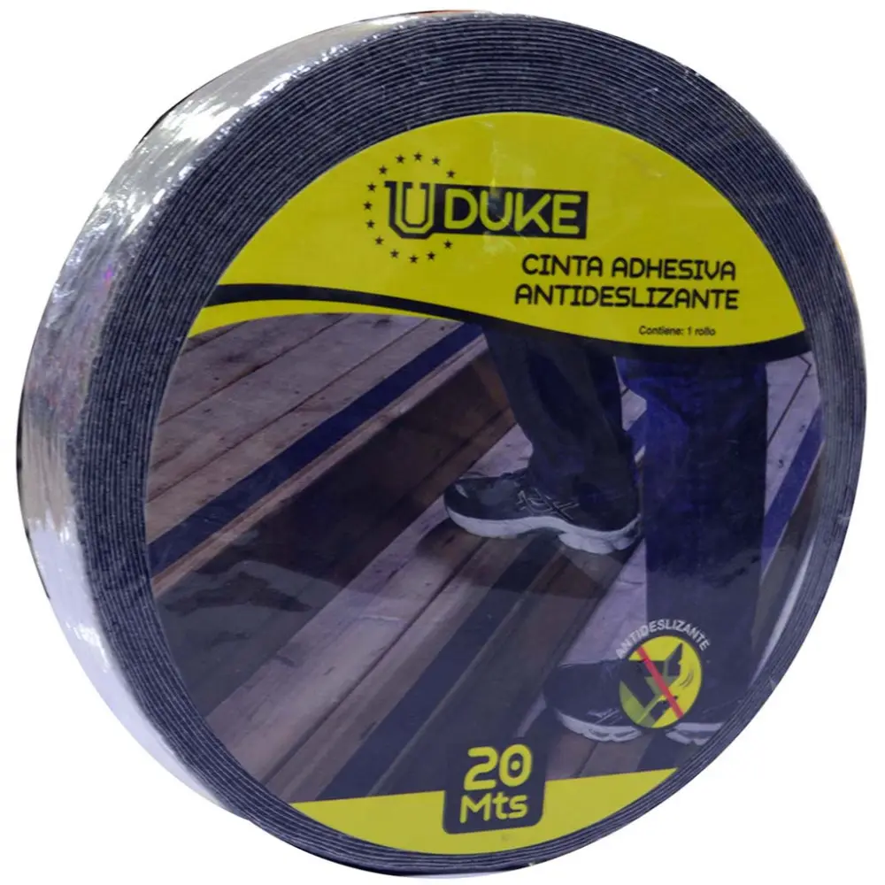 CINTA ADHESIVA ANTIDESLIZANTE 2" X 20 MTS NEGRA UDUKE