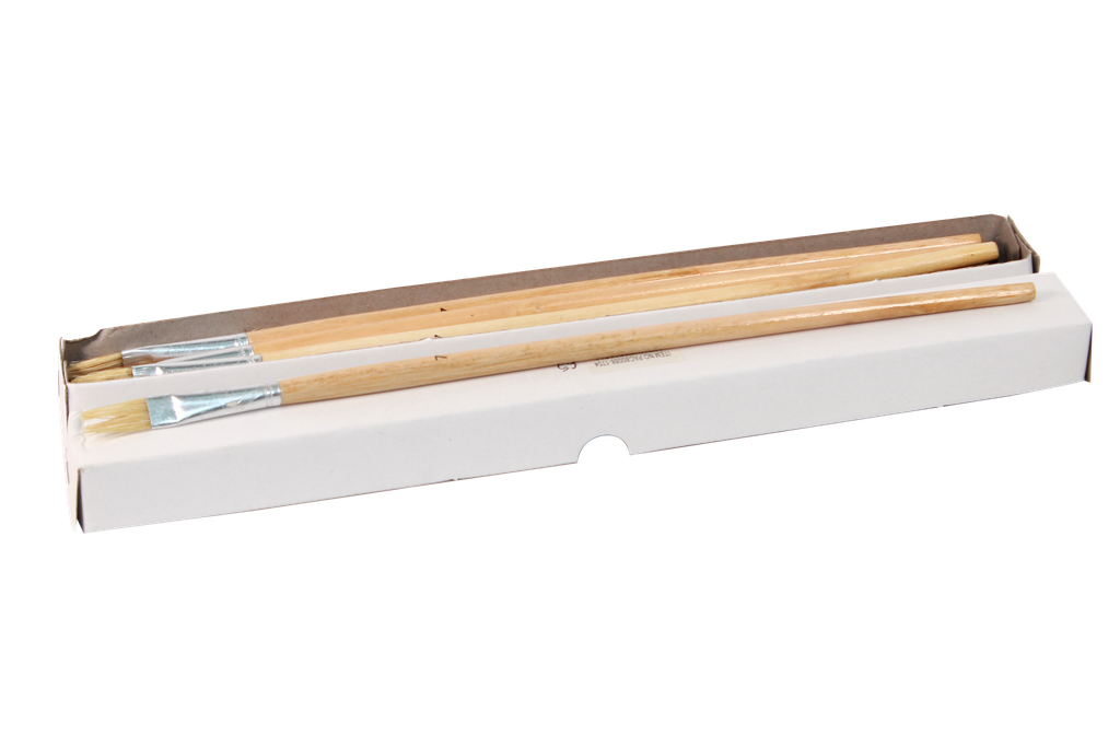 PINCEL PLANO No.7  PAQ X 12 PZAS