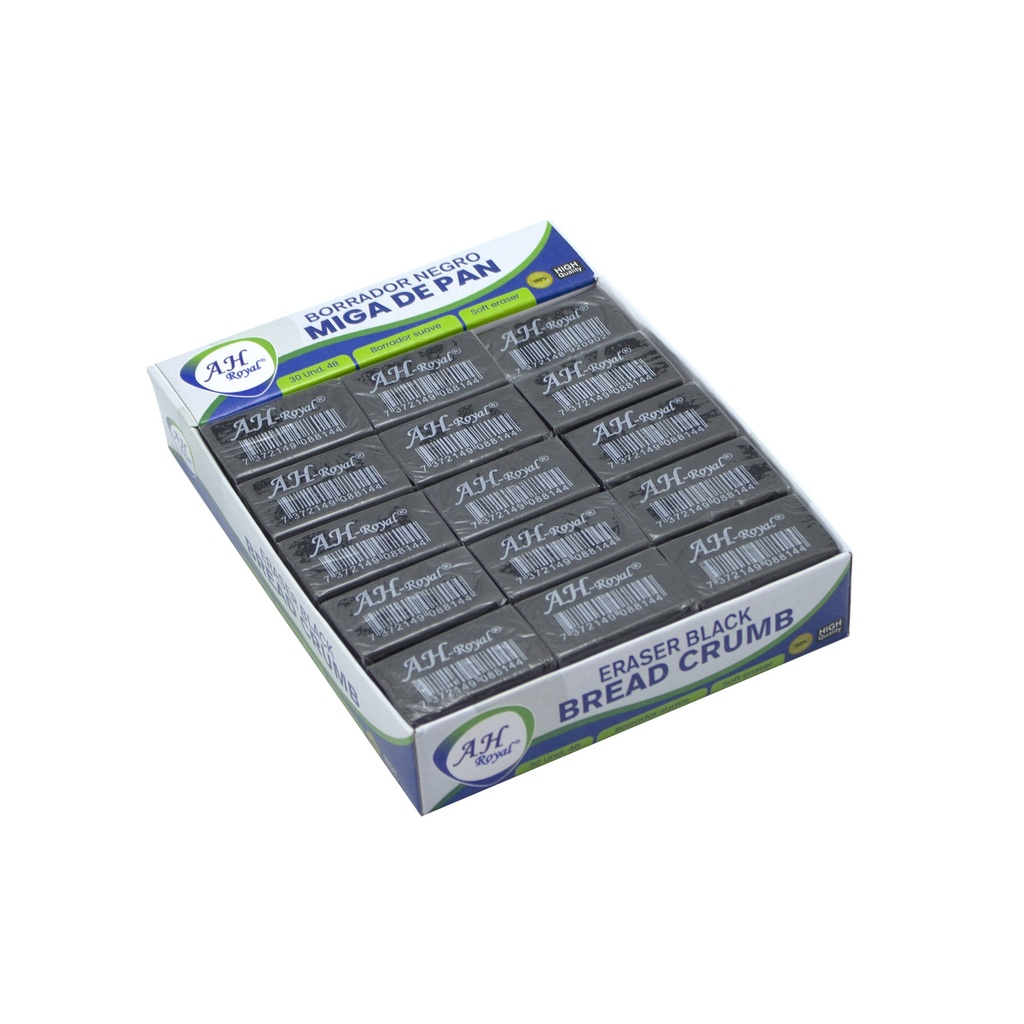 BLACK KNEADED ERASER X 30 UNITS