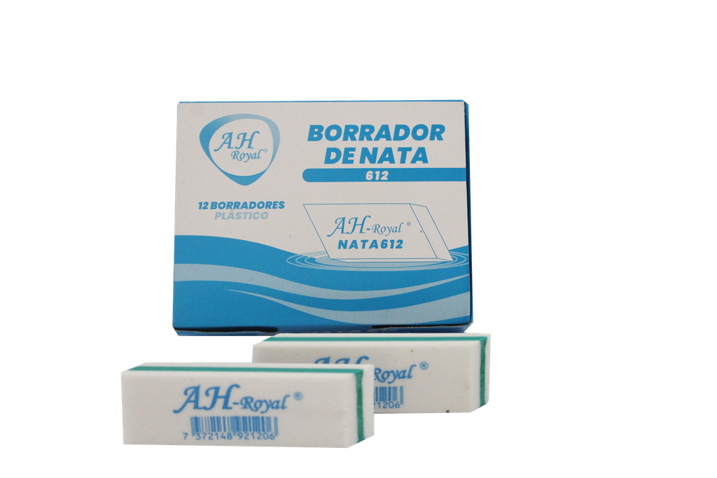 BORRADOR BLANCO 6.4 X 0.9 X 2.2 CM CAJA X 12 UNDS