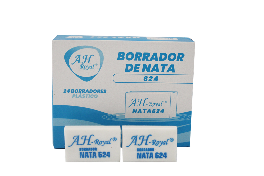 SMALL WHITE ERASER 3.6 X 0.7 X 2.3 CM BOX OF 24