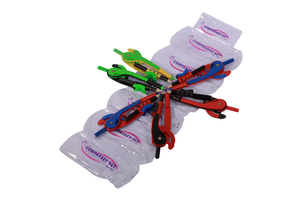 COMPAS PRECISION PLASTICO X 6 UNDS