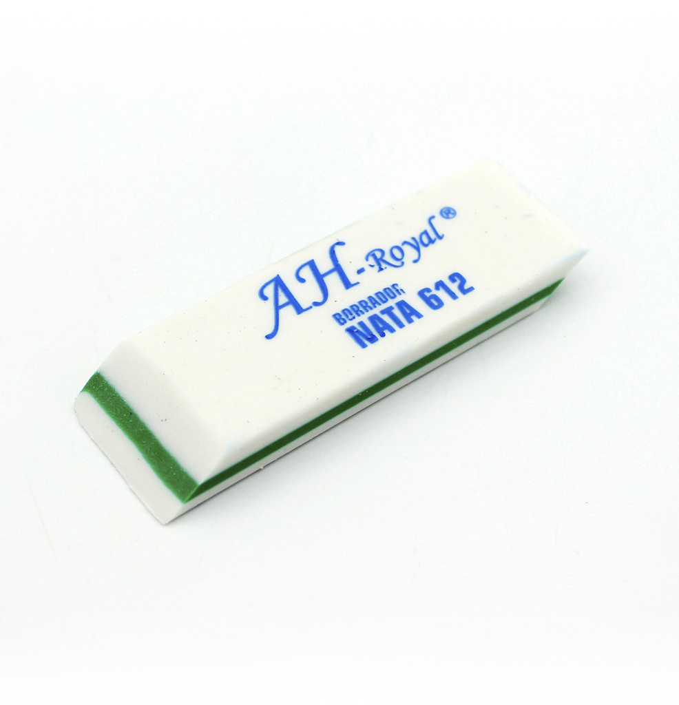 BORRADOR BLANCO 6.4CM X 1.3CM X 1.2 CM CAJA X 12 UNDS