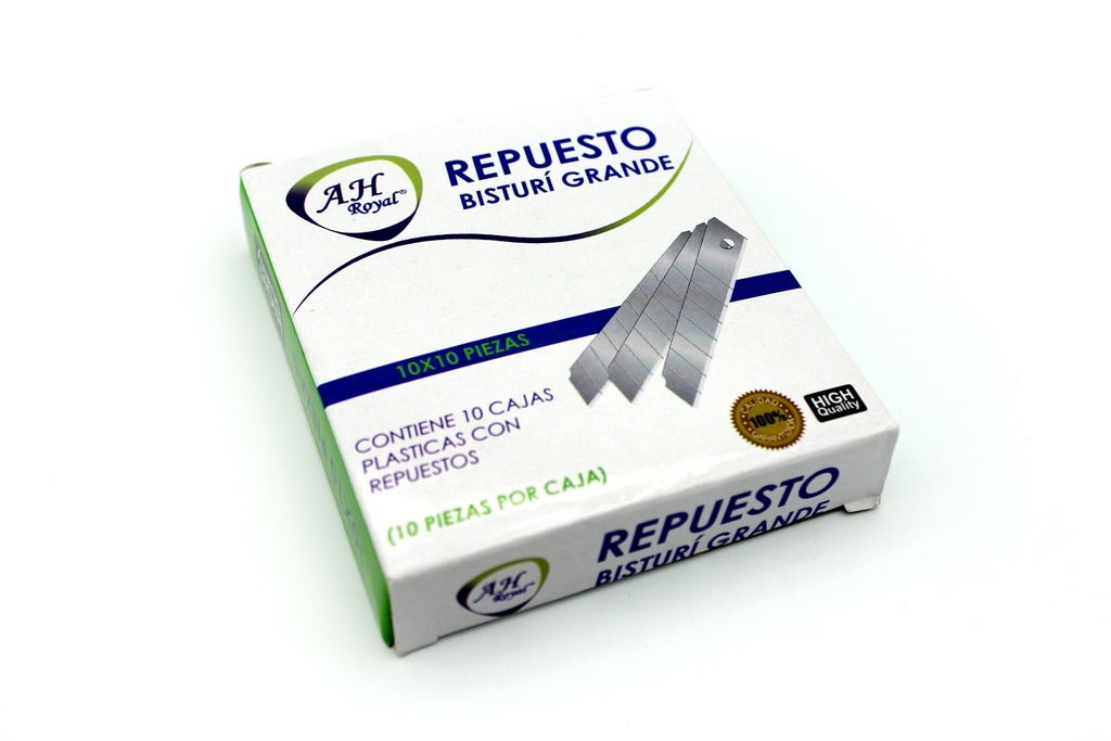 REPUESTO BISTURI 18MM CAJA X10 PAQ  X40 UNDS