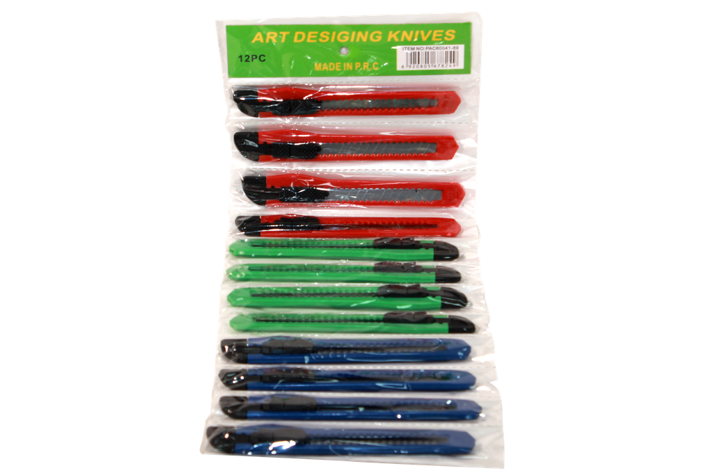 PLASTIC KNIFE CUTTER X 12 UNITS