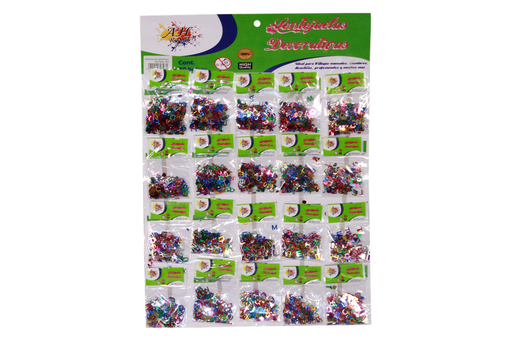 LENTEJUELAS LETRAS