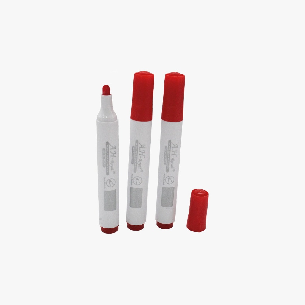 MARCADOR BORRABLE REDONDO ROJO CAJA X 10 UNDS