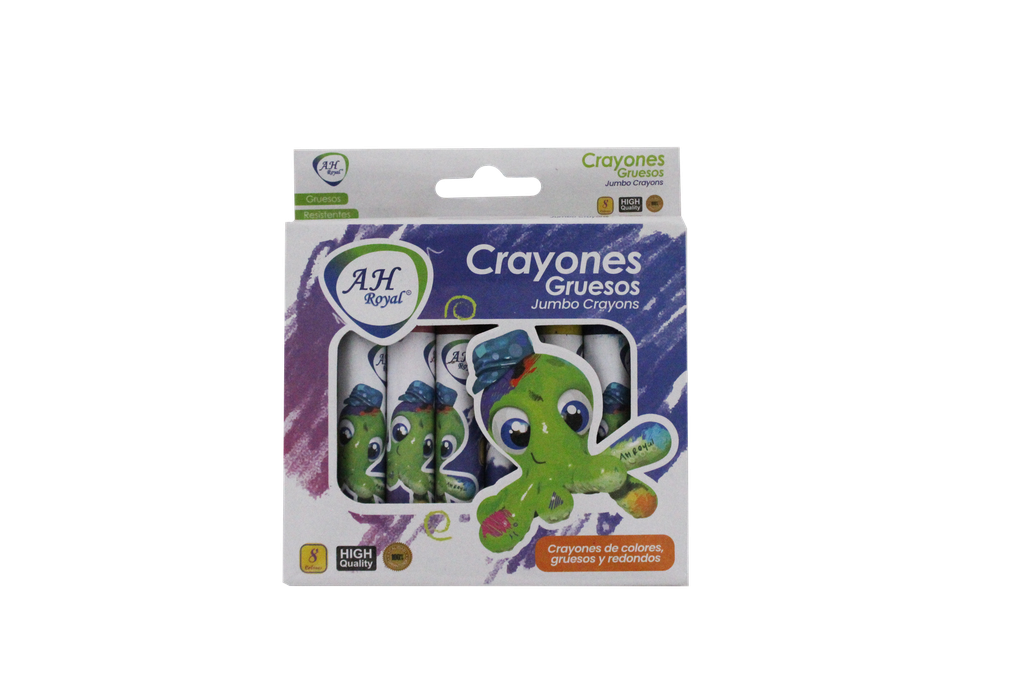 CRAYON SET X 8 UNITS AHROYAL
