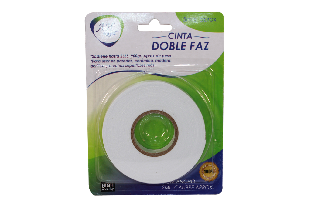 CINTA DOBLE FAZ AHROYAL 3/4-18MM X 2MM X 4MTS