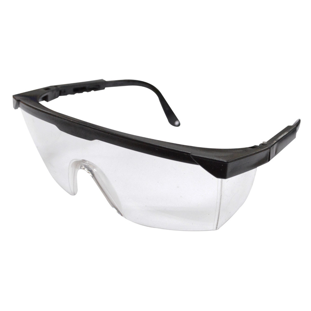 PROTECTION GLASSES CLEAR BLACK FRAME