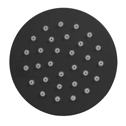 MATTE BLACK ROUND SHOWER HEAD 4" STAINLESS STEEL