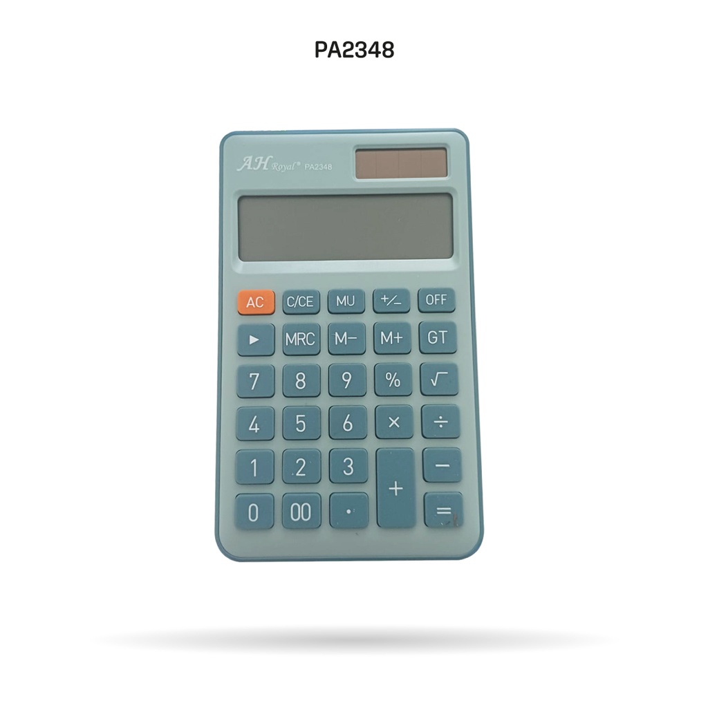 BLUE BASIC CALCULATOR AHROYAL DC 102 12 DIGITS