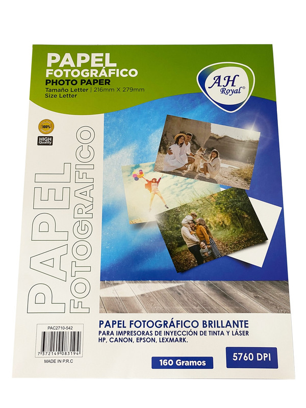 PAPEL FOTOGRAFICO CARTA 160